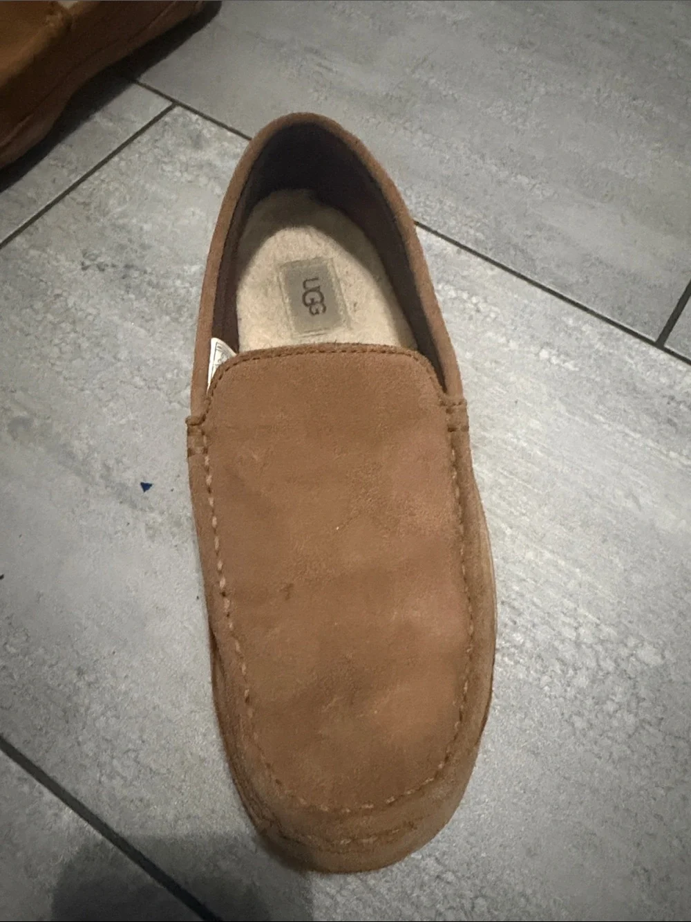 UGG Men's Slip-On Suede Loafers - Chestnut Brown